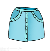 Blue Skirt Clip Art